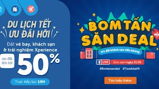 🎏TRAVELOKA LIVE 21/01🎏 SIÊU PHẨM ƯU ĐÃI MÙA TẾT TÂN SỬU SẼ ĐỔ BỘ!