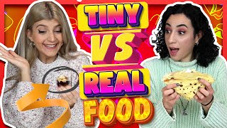 TINY VS REAL FOOD #1 || fraoules22