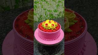 Strawberry cake design #shorts #shortvideo #ytshorts #cake