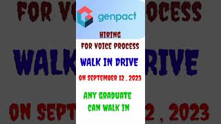 Genpact walk in drive#walkininterview #offcampushiring2023 #hiringfreshers #walkindrive