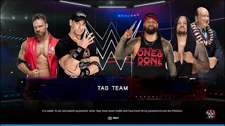 John Cena & LA Knight VS The Bloodline - WWE 2K23