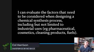 Scale & practicality - Industrial synthesis | Organic reactions | meriSTEM