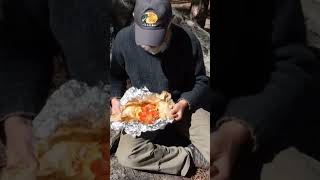 I Tried Making Pizza In A Campfire. Foil Packet Pizza Meal!