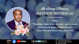 IN LOVING MEMORY OF MATHEW MATHAI