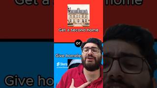 Get A SECOND HOME or Give Homeless Person HOME?  #quiz #funny #wouldyourather #trending #shorts