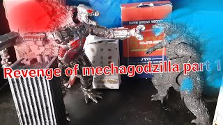 Revenge of mechagodzilla part 1| (stop motion)