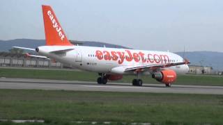 EasyJet Airbus A320 G-EZTD Abflug Basel-Mulhouse nach Berlin 07.04.2014 Take off