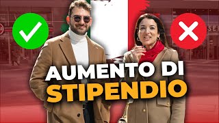 GUADAGNI BASSI: Ma gli Italiani chiedono l'AUMENTO dello STIPENDIO? E i datori di lavoro lo danno?