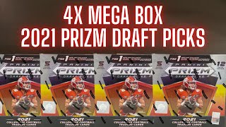 *4x Mega Box* 2021 Panini Prizm College Football NFL Draft Picks - Red Cracked Ice!