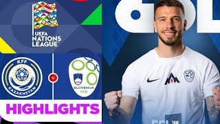 Kazahstan vs Slovenija (0-1) Highlights | Nations League | Kazakhstan Slovenia, Қазақстан Словения