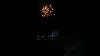 #firework fire works at wedding