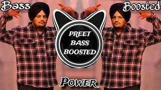 Power 🔥[Bass Boosted] Sidhu Moose Wala| Latest Punjabi Song 2024 | PREET BASS BOOSTED