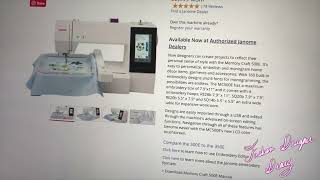 Janome 500 embroidery machine review