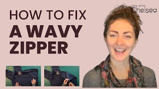 How to fix a wavy zipper