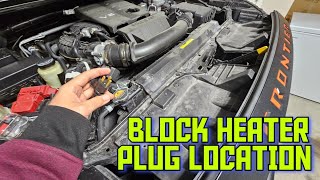 2023 Nissan Frontier Block Heater Location