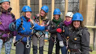 KES Bath Charity Abseiling Event to Raise Money for the Genesis Trust, Bath.