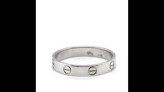 Cartier 18ct White Gold Love Ring 3.6g