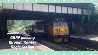 GBRF passing through Rowley Regis Station