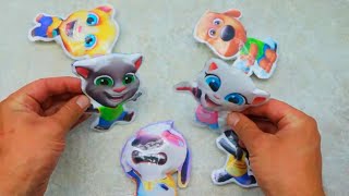 DIY My talking Angela paper quiet book | my talking tom paper game