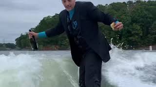 A handsome birthday ;). Business professional wakesurfing