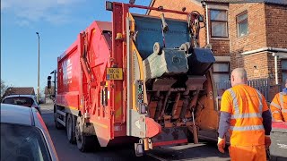 Mercedes Econic Bin lorry on General Waste, OLN