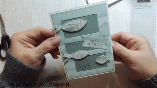 Create a Monochromatic Card with A Fish and A Wish by Stampin' Up!