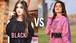 Black 🖤 vs pink 💖 Dress/heel/cake/makeup#shorts #ytshorts #ziyazohair#blackpink