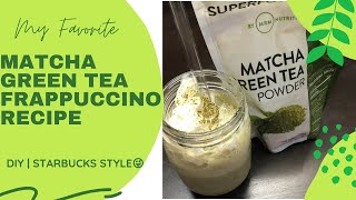 STARBUCKS "MATCHA" GREEN TEA FRAPPUCCINO | COPYCAT RECIPE | DIY | TIPID HACK| CHILL VIBES#iherb#puck