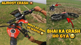 Socha Nahi Tha Bhai Ka itna Khatarnak Crash Ho Jayega 🥺 || Offroading Gona Wrong || Aadi Motovlogs