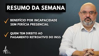 RESUMO DA SEMANA - #inss #monocular #pcd