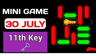 30 July minigame solve | 11th Key kaise Hasil Krey #minigame #hamstercombat