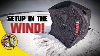 Setting Up Your Ice Shelter In The Wind