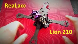 Realacc LION 210 racing drone frame from BangGood unboxing & hands on  carbon fiber quadcopter