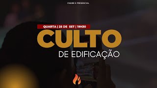 25.09.2024 - 19H30 | Culto de Edificação | Carisma Sede Ao vivo