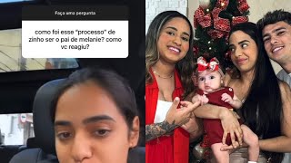 E A MIRELLA QUE RESPONDEU UMA PERGUNTA EM SEUS STORIES SOBRE ZINHO SER “PAI” DA MELANIE.