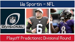 2020 Divisional Round Predictions - WeSportin NFL Playoffs