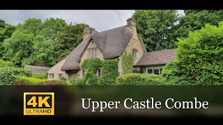 Upper Castle Combe in a rainy day