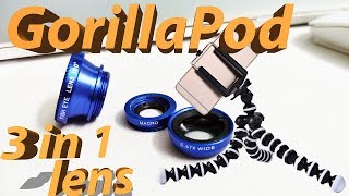 GorillaPod & 3 in 1 lens for Mobile