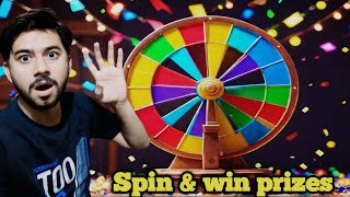 WIN BIG Prizes with Every Spin | spin and win prizes | spin the wheel & win big prizes | competition