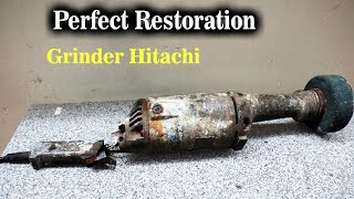 Restoration/ Rust Old Electric Grinder/ Electric Grinder Rescue /Hitachi Of Japan