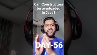 Can Constructors be overloaded in Java? #javaprogramming #java #shorts