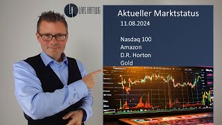 Aktueller Marktstatus Nasdaq100 - Amazon - D.R. Horton - Gold