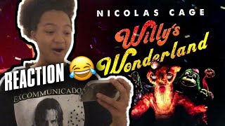 Nicolas Cage Willy’s Wonderland Trailer Reaction!