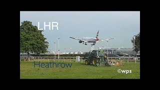 *Grass Cutting & PlaneSpotting at Myrtle Avenue Green* London Heathrow Airport ✈️