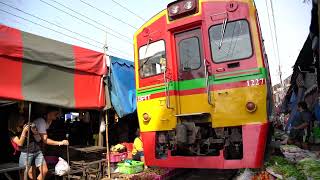 Maeklong Railway Market in Bangkok, Thailand