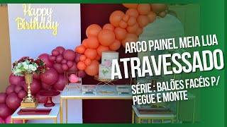 ARCO DE BALÃO DESCONSTRUÍDO ATEAVESSADO #balão #pegueemonte