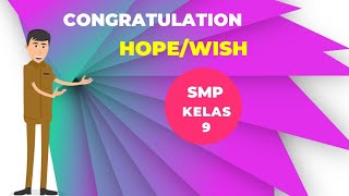 CONGRATULATION AND HOPE MATERI BAHASA INGGRIS KELAS 9 SMP