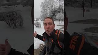 Stihl BR800 vs. Wet Snow