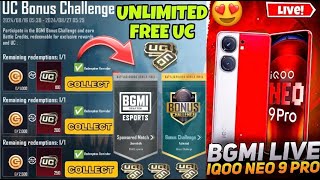 SERIOUS GAMEPLAY IN BONUS CHALLENGE LOBBIES 😍🔥 | IQOO NEO 9 PRO BGMI TEST LIVE #freeuc #120fps#bgmi