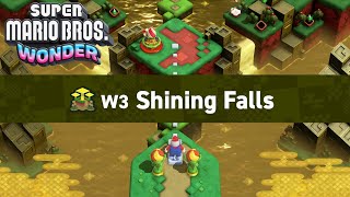 Super Mario Bros. Wonder - World 3: Shining Falls Playthrough (Nintendo Switch)